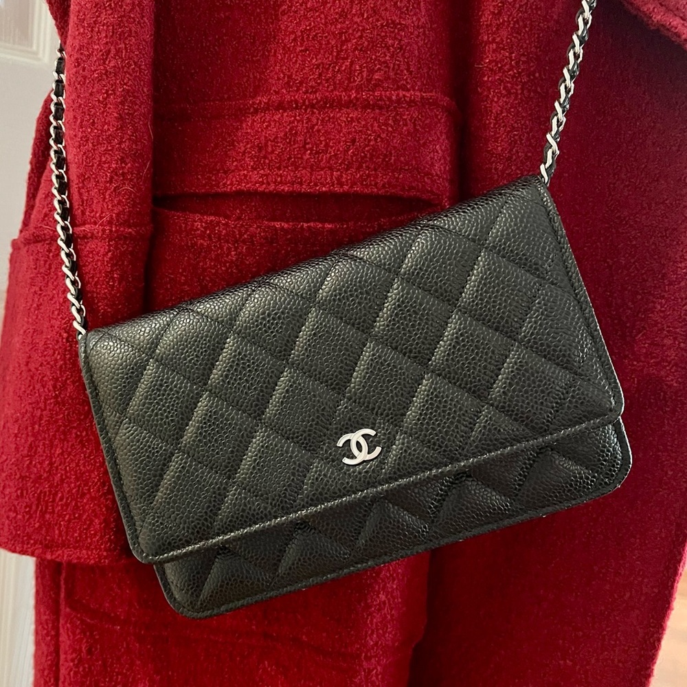 Chanel Caviar WOC wallet on chain